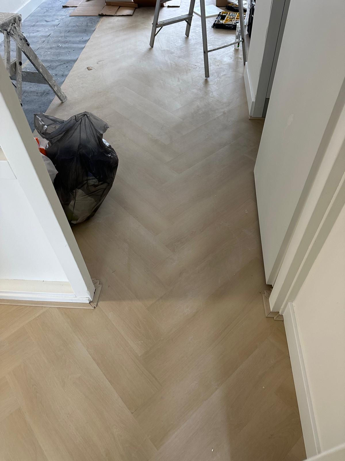 Visgraat vloer project