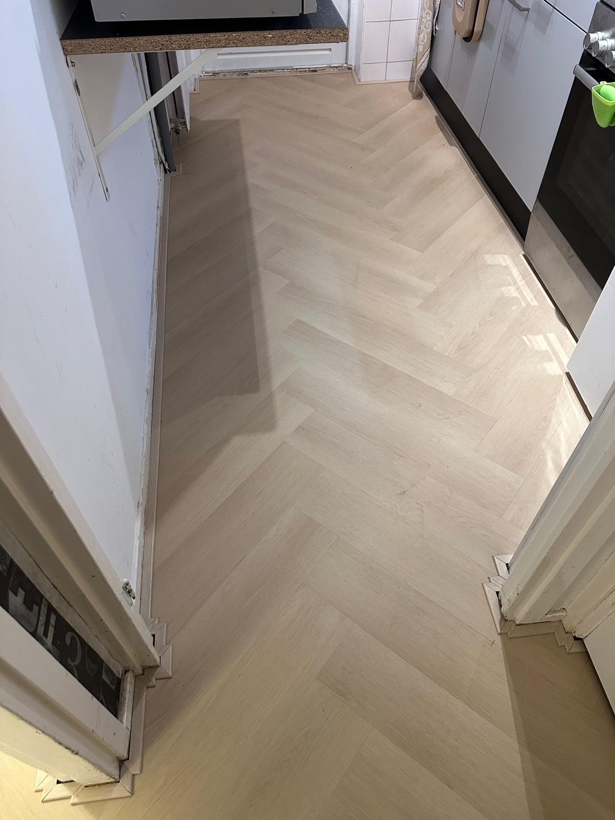 Visgraat vloer project