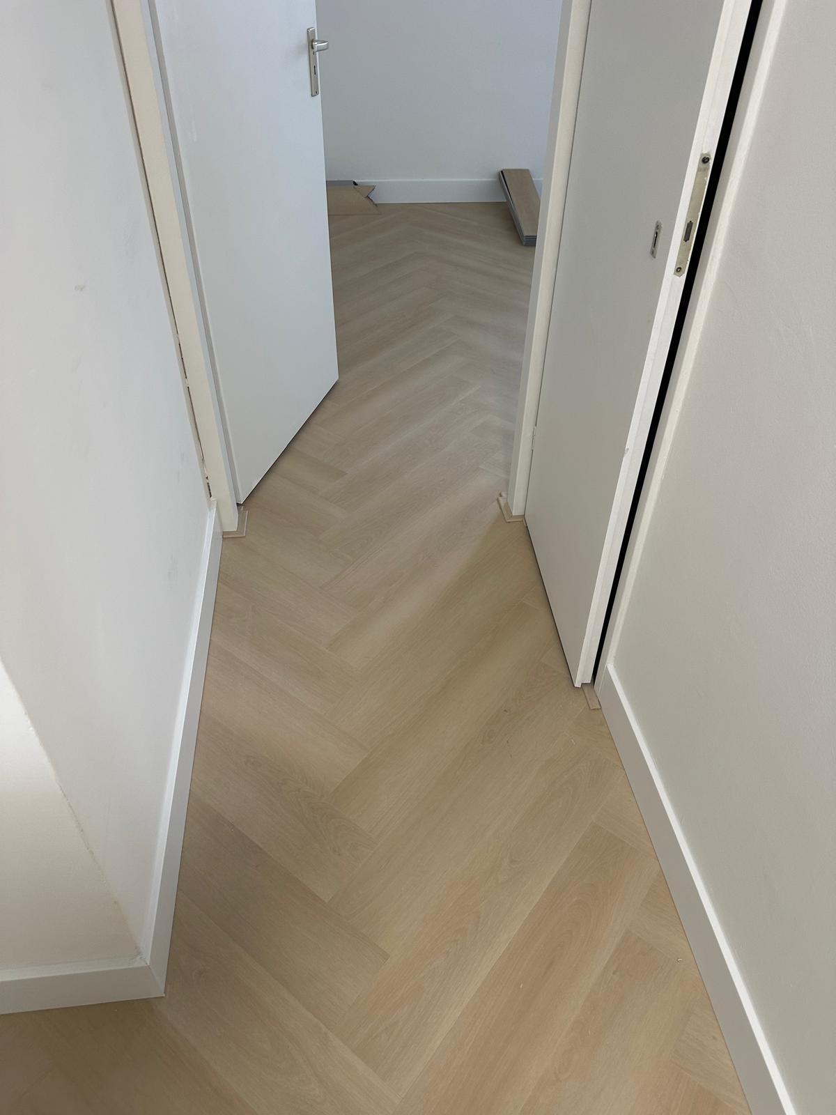 Visgraat vloer project