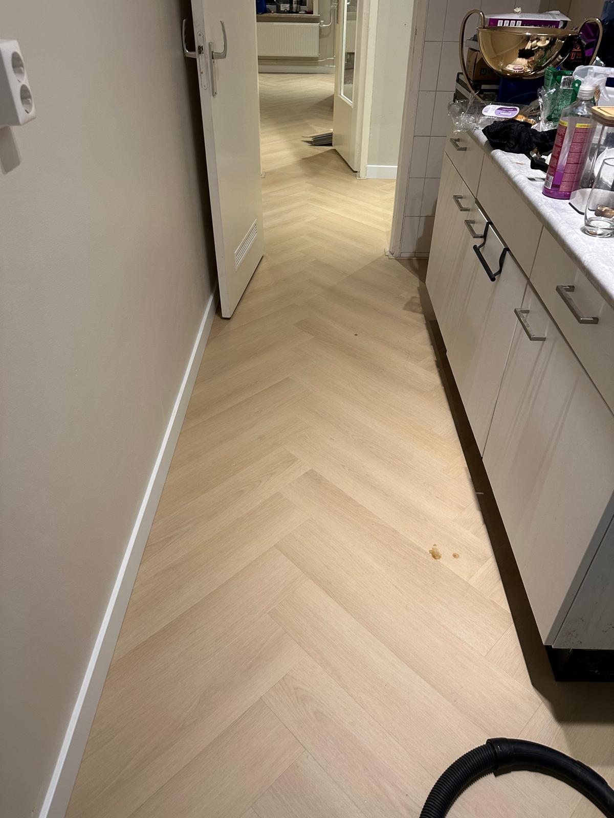 Visgraat vloer project