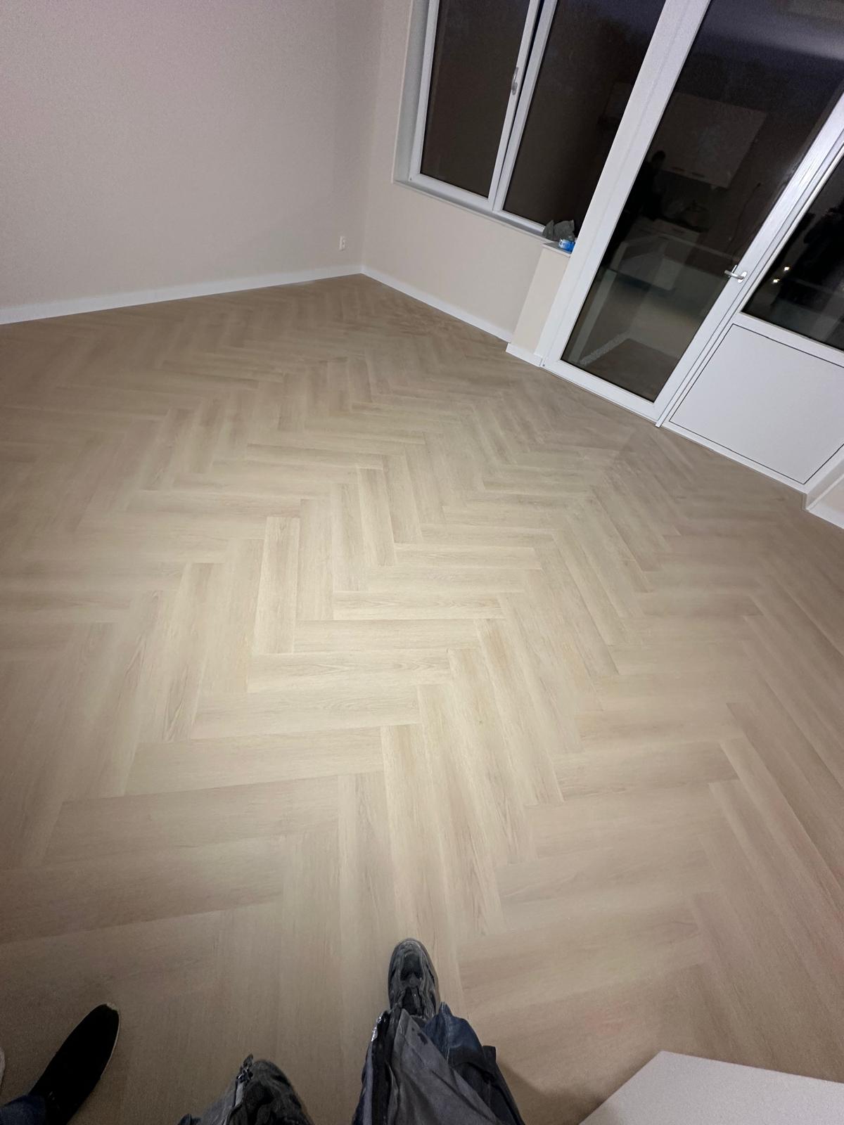 Visgraat vloer project