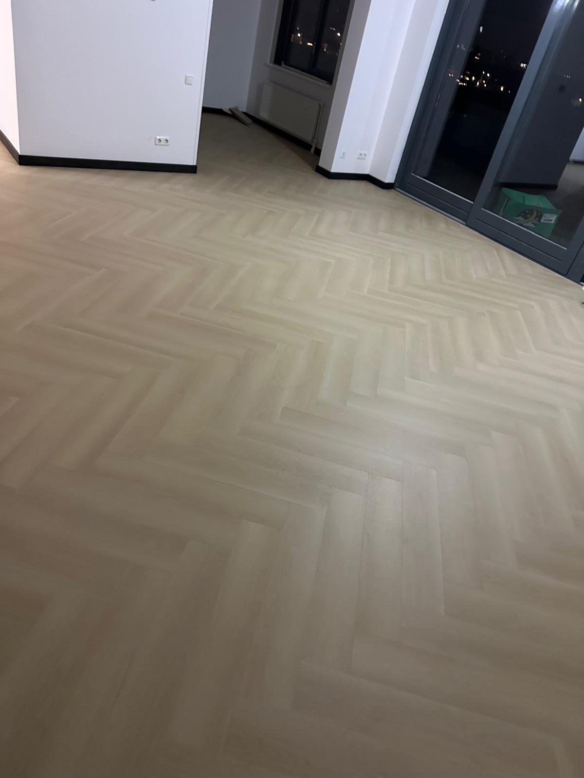 Visgraat vloer project