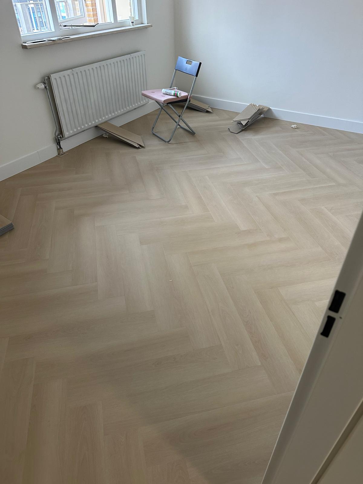 Visgraat vloer project