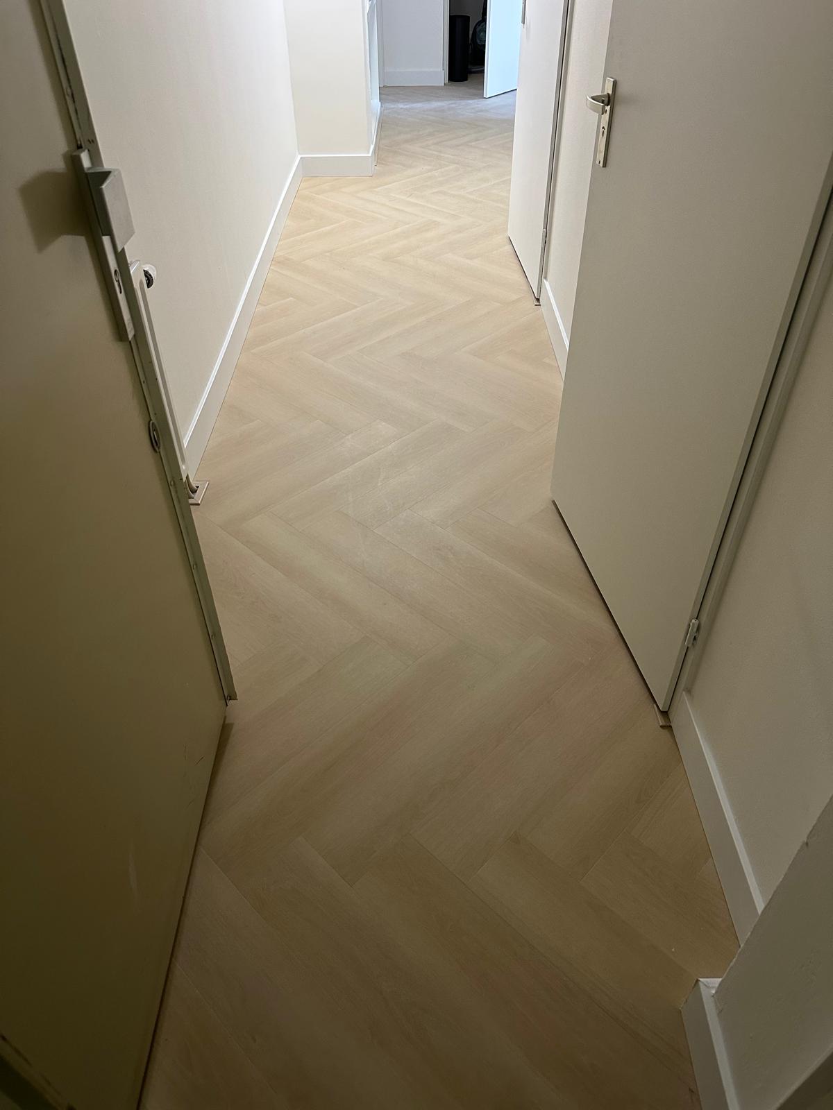Visgraat vloer project