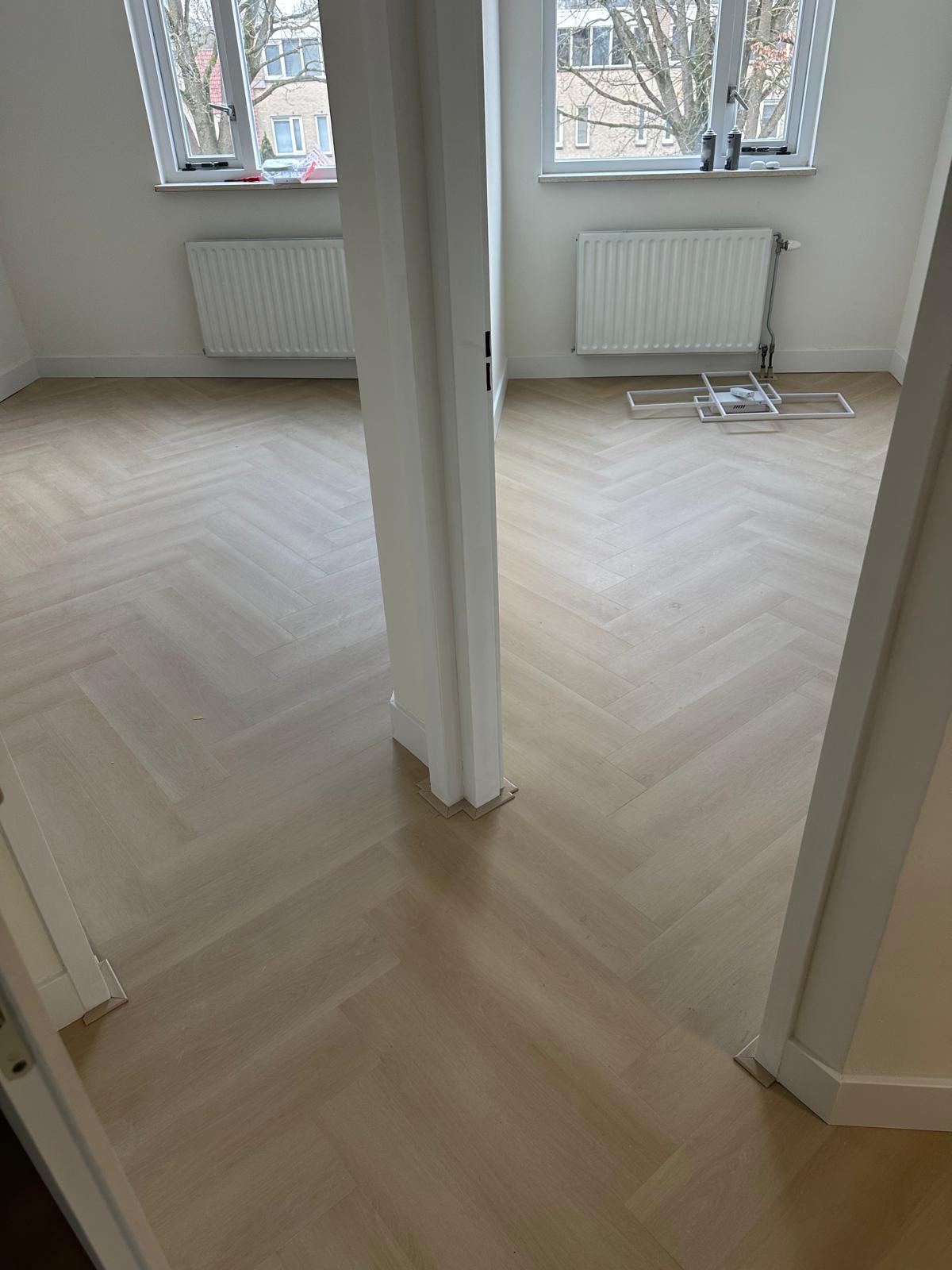 Visgraat vloer project