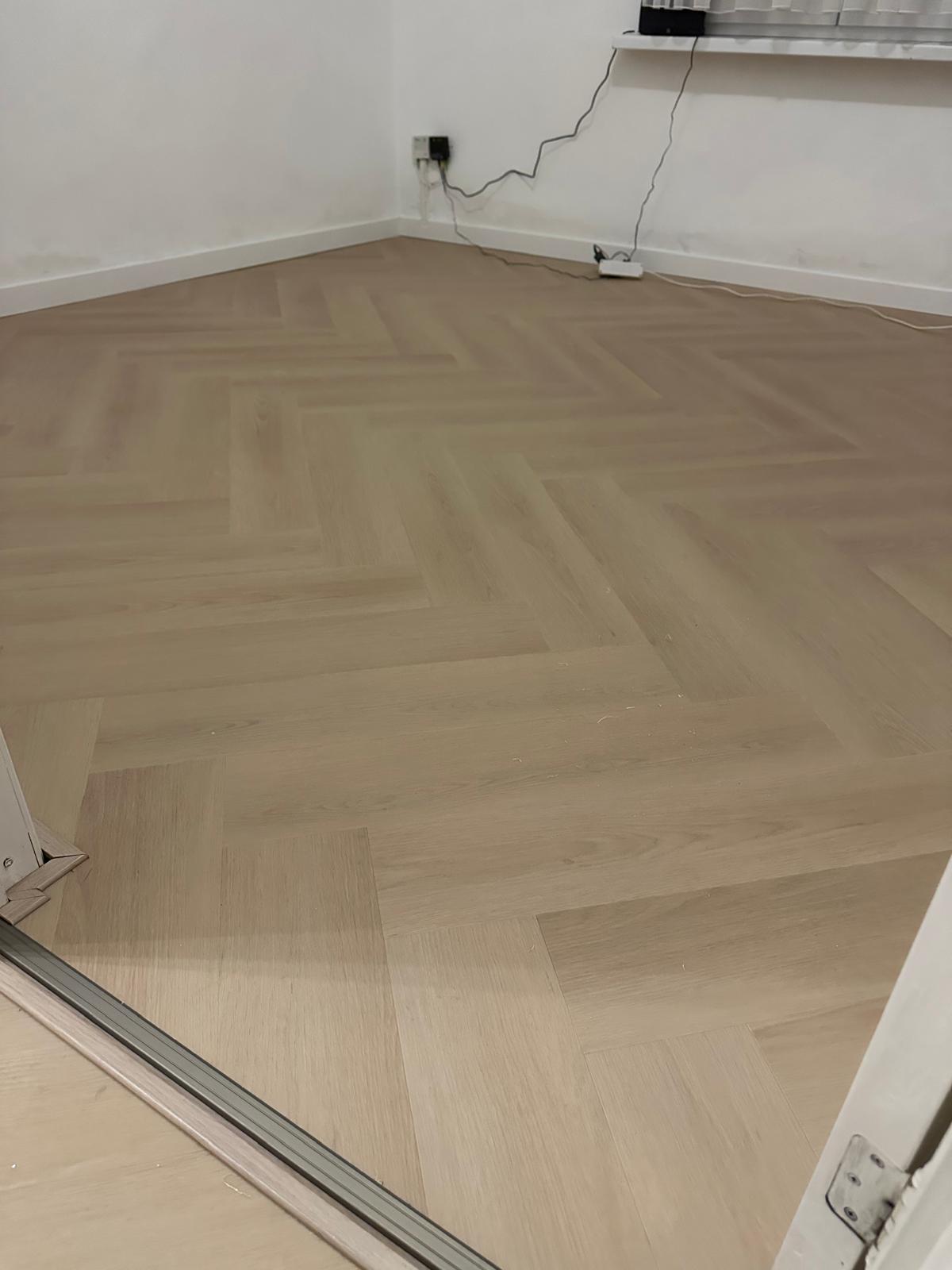 Visgraat vloer project